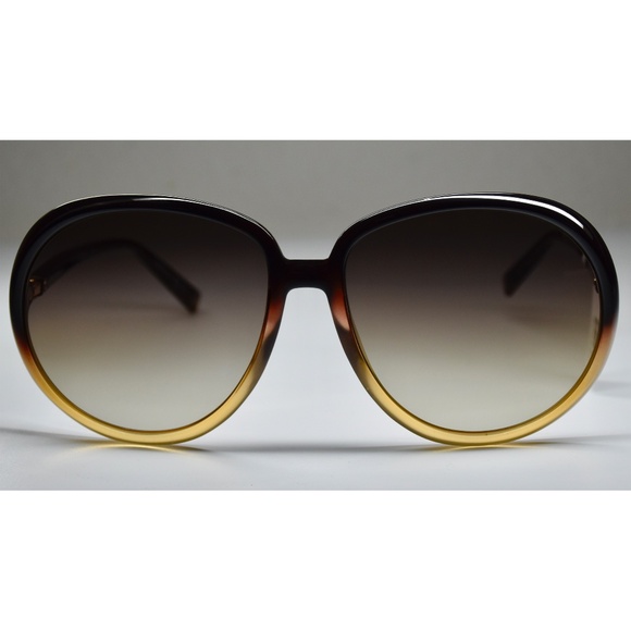 GIVENCHY GV7180/S GLNJL BROWN/YELLOW GRADIENT BROWN FLASH ROUND SUNGLASSES. 61mm - Picture 9 of 13